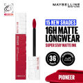 Maybelline New York SuperStay Matte Ink Liquid Lipstick , Highly pigmented, Transfer Proof & Fade Proof. Maybelline New York SuperStay Matte Ink Liquid Lipstick Lasts Up To 16 Hour. 