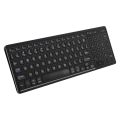 Wireless Dual ode Keyboard 2.4G/BT Wireless Connection Ergonomic Design with Touchpad Wide Compatibility. 