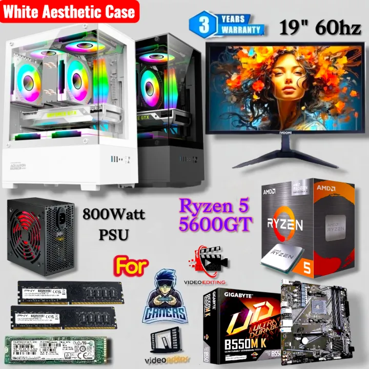 Transparent%20Gaming%20PC%20Ryzen%205%205600GT%20or%20(Ryzen%205%205500%20+%20Nvidia%20GT730%204GB%20Graphics),%20800Watt%20PSU%20Pairs%2019"%20Monitor,%20%208/16GB%20DDR4%20RAM,%20512/256GB%20Nvme%20M.2%20SSD%20Gaming%20CPU%20-%20Image%2010