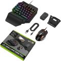 Mix Pro + 4 in 1 Mobile Game Combo Pack, Mobile Gamepad Controller, One Handed Gaming Keyboard, Mouse Converter, Adjustable Phone Stand Mix Pro+. 