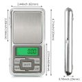 Mini Pocket Weight Scale Digital 0.01G To 200G For Jewellery/Chem/Kitchen Small Weighing Machine. 