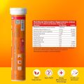 Fast&Up Charge with Natural Vitamin C and Zinc for Immunity - 20 Effervescent Tablets - Orange Flavour. 