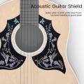 2Pcs Guitar Pickguard Anti-Scratch Guard Plate Self-Adhesive Pick Guard Sticker for Acoustic Guitar Parts. 