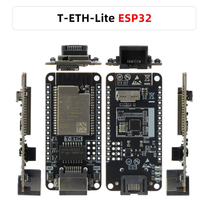 T-ETH-Lite Development Board ESP32-WOVER-E Ethernet Module Support TF ...