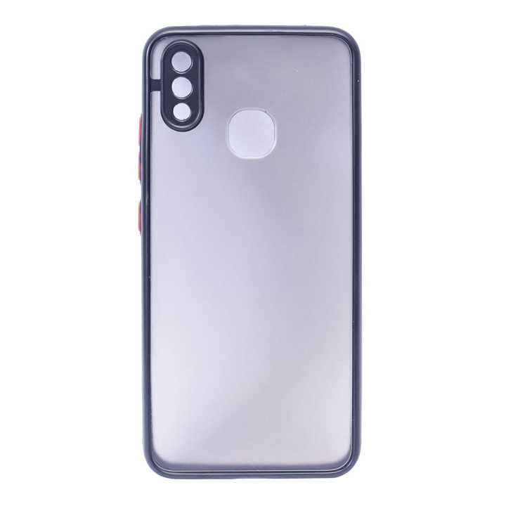 Vivo Y91 Black/Red Mobile Back Cover