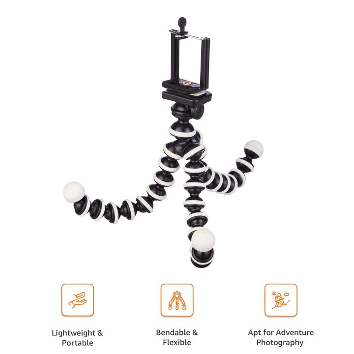Basics%20Gorilla%20Tripod/Mini%20Tripod%20for%20Mobile%20Phone%20with%20Phone%20Mount%20with%20Flexible%20Gorilla%20Stand%20-%20Image%203