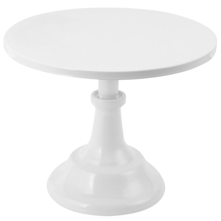 Metal Iron Cake Stand Round Pedestal Dessert Holder Cupcake Display Rack Bakeware White Birthday Wedding Party Decoration