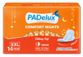 PADelux Sanitary Pads Comfort Nights XXL (Pack of 1) 14 Pads Soft and Cottony. 