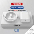 Original PD 30W Type C Quick Charger For APPLE iPhone 15 14 13 12 11 Pro Max SE Mini X XS XR 7 8 Plus Fast Charging iPhone Cable. 
