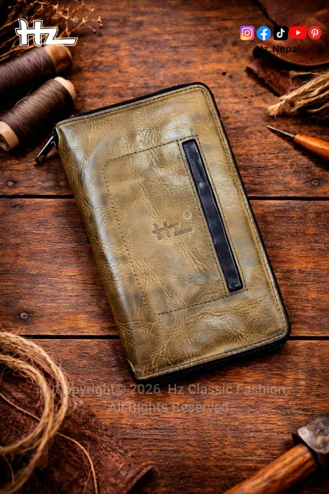 Hz%20Genuine%20Leather%20Long%20Wallet%20Vintage%20Zip-around%20Clutch%20with%20External%20Card%20Slot%20&%20Multi-Card%20Organizer,%20Large%20Capacity%20Travel%20Purse%20for%20Men%20&%20Women%20-%20Image%202
