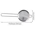 Cocktail Fine Strainer Stainless Steel Conical Mesh Strainer Professional Bar Tool. 