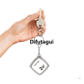 Difutagui 1Meter Keyrings Mini Steel Tape Measure Compatible for Convenient High Quality Length Monitoring Pocket Portable Compact Carry Around. 