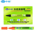 【Mega SP176 Water-based Erasable Paint 3mm Tire Black Card Glass Marker 12 Color Remover Marker. 