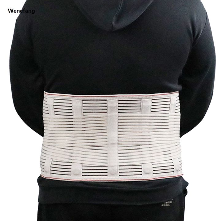 Wenefang New models on sale 【00e466ed】Large Size 4XL 5XL 5 Keel High Elastic Correction Fashion Brace Lumbar Disc Herniation Back Pain Supporter Protection Belt