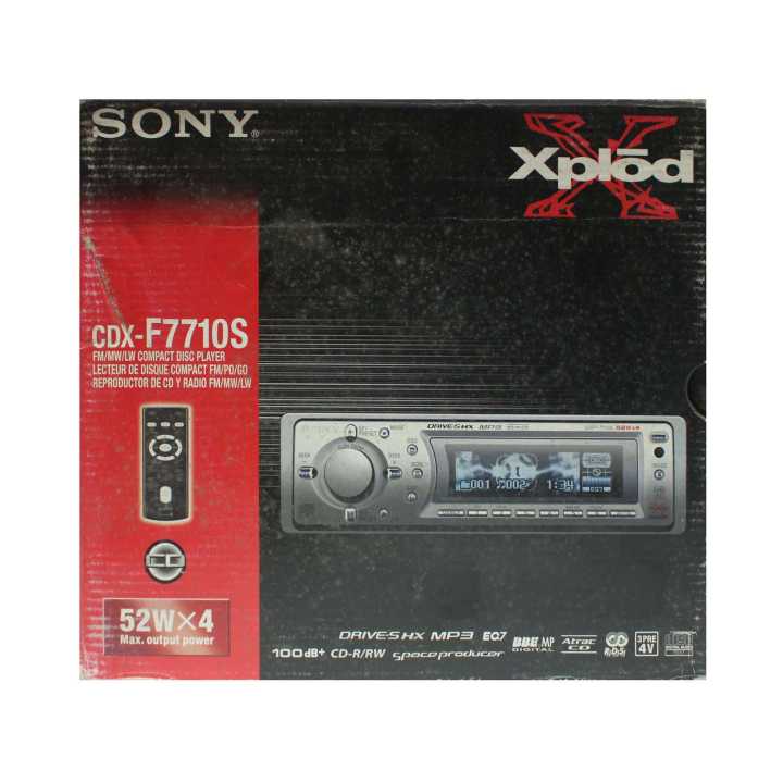 Sony Car Mp3 Player GT Series CDX-F7710S