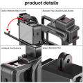 Ulanzi G9-4 Gopro 9/10 Protective Case For Gopro Hero 9 With 52mm Filter Adapter Type-c Charging Port 3.5mm Microphone Adapter Holder. 