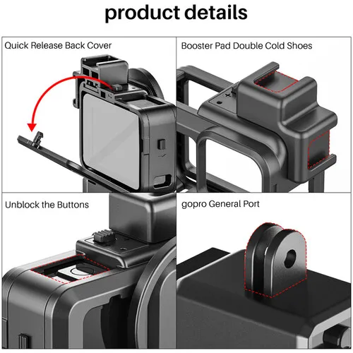 Ulanzi%20G9-4%20Gopro%209/10%20Protective%20Case%20For%20Gopro%20Hero%209%20With%2052mm%20Filter%20Adapter%20Type-c%20Charging%20Port%203.5mm%20Microphone%20Adapter%20Holder%20-%20Image%206