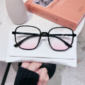 Pink Powder Blusher Myopia Glasses Fashion Korean Oversized Gradual Eyeglasses Anti Blue Light Blocking Computer Eyewear Diopter. 