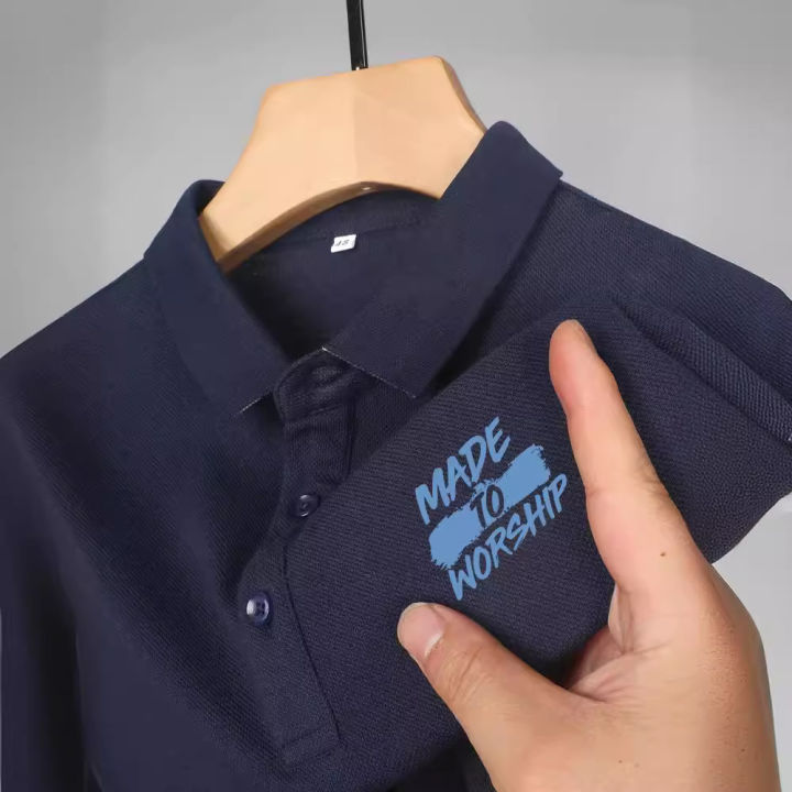 Short%20sleeve%20T-shirt%20men's%20summer%20Paul%20lapel%20polo%20shirt%20business%20Chinese%20trendy%20brand%20summer%20pique%20cotton%20black%20top%20-%20Image%202