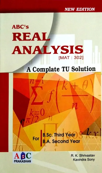 ABC’s A Complete TU Solution – Real Analysis [MAT 302] | Daraz.com.np
