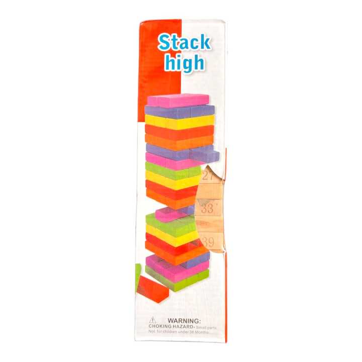 Premium Stack High Wooden  Blocks Buliding Tower