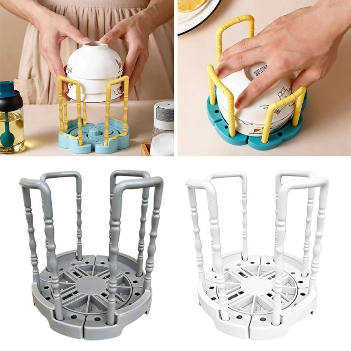 Portable Retractable Bowl Holder Removable Multi-Functional Cabinet ...