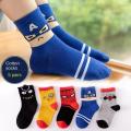 aby Sos Spiderman Cartoon Anime ero Cotton o ube Sos Children Autumn Winter ids Sos 5 pairs or andom 1pair. 