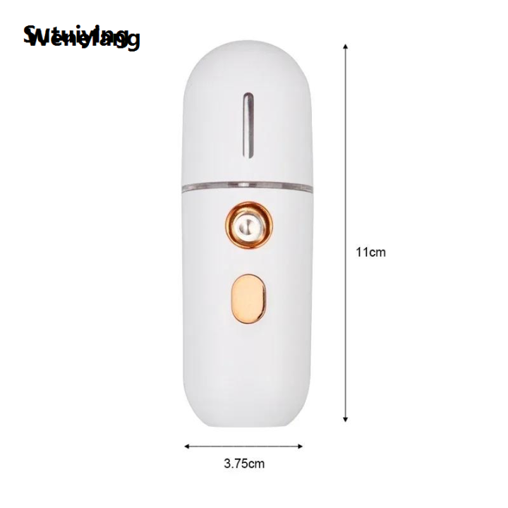 Wenefang Sutuiying 1PC Mini Portable Humidifier Nano Mister Facial Steamer Device Bargain price Beauty Fashion men Hydrating Apparatus Cold men ApparatusRechargeable