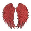Clothing Accessories Rainbow Feather Wings Dreamy Self Adhesive Sequin Patches Sew Shiny Clothes DIY Appliques. 