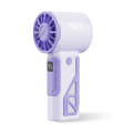 OUMERY Handheld Turbo Fan 100 Speed Adjustable Outdoor Portable High Speed Fan Fast Cooling Fan Silent Fan for Work and Study C. 