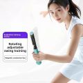Effective Adjustable Badminton Racket Swing Trainer Professional Single Person Swing Auxiliary Equipment Whipping Power Trainer Badminton Practice. 
