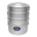 Timla 9 Inch 3 Steps Tiers Aluminium Momo Steamer Pot. 