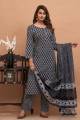 Women Pure Cotton Black Kurta Pant Dupatta Set Traditional Ethnic wear for all Occasion Casual Festive Party wear. 