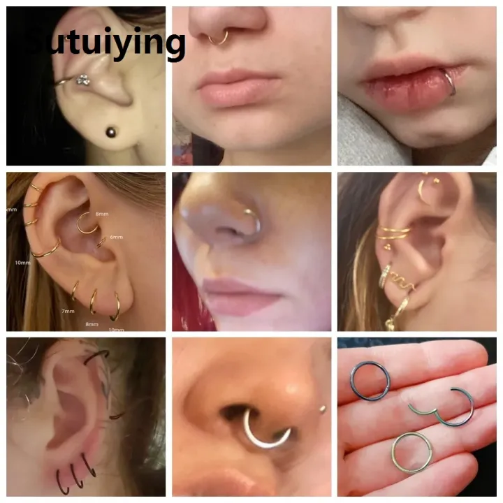 Sutuiying%201PC%20Titanium%20Segment%20Nose%20Piercing%2012G%20Septum%20Clicker%20Pirsing%20Earring%2014G%20Nostril%20Piercing%20Helix%20Conch%20Pirsing%20Nariz%2020G%20Jewelry%20-%20Image%203