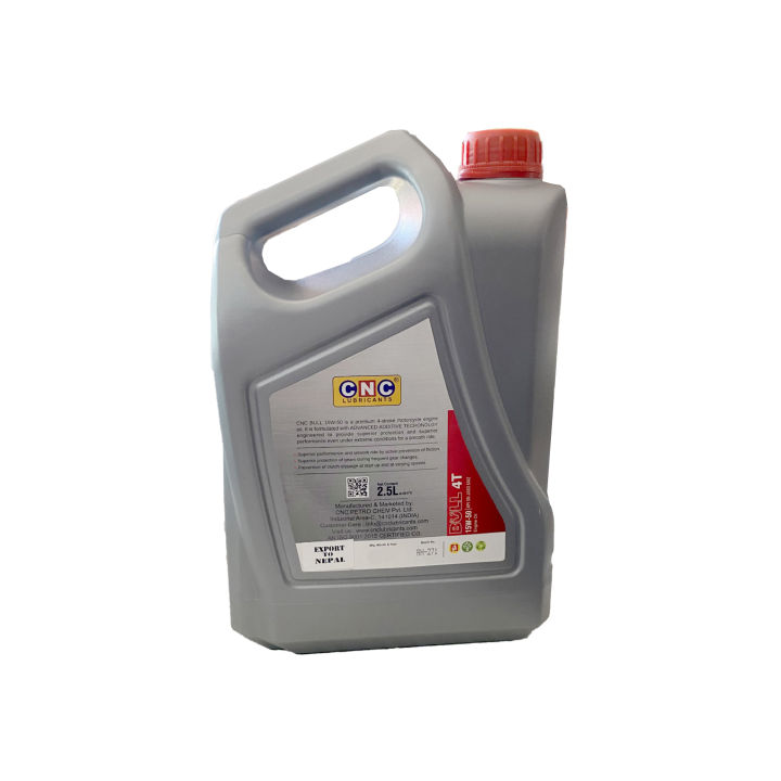 CNC Bull 4T 15w50 2.5 API SN JASO MA2Engine Oil For Royal Enfield