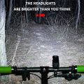 Durable USB Bicycle Front Rear Lamp Set Rechargeable Illumination Bicycle T6 LED Torch Battery Display Water Proof Mountain Bike Lights Camping. 