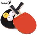 2Pcs Table Tennis Ping-Pong Racket Paddle Long Haddle Rackets Paddle+3 Balls Set. 