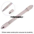 Difutagui Double End Pin Vise Chuck Hand Drill Bit Mini Drill Chuck Micro Fashion Affordable Twist Bit Watch Jewelry Making Repair Tool Watchmaker Jeweler. 