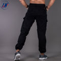 KILOMETER Casual Black Multi Pockets Cotton Cargo (Box) Pant For Men KM 024C. 