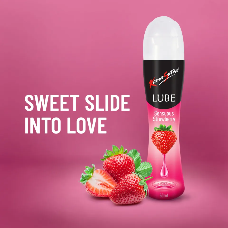 KɑmɑSutrɑ Lube Strawberry+Aloe Personal Lubricant for Men & Women - 50 ml