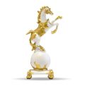 New Resin Feng Shui Lucky Horse Statue Good Luck Small Office Ornaments Attract Wealth Horse Sculpture Living Room. 