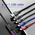 Baseus Rapid 4-in-1 Type-C / Lightning / Micro USB Charging Cable (1.2m). 