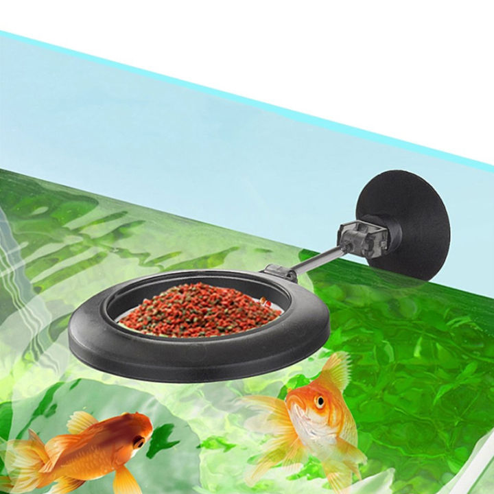 Shrimp Feeder Tube and Dish Plastic Fish Feeding Ring Floating Circle Easy to Use Aquarium Feeders for Tropical FishYULING