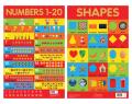 Early Learning Educational 10 Charts Boxset for Kids : Perfect for Homeschooling, Kindergarten and Nursery Students. 