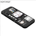 Hontinga for iPhone XS MAX Back Cover Fashion KAWS Side Design Soft Liquid Silicone Phone Case. 
