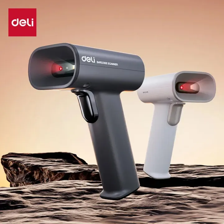 Deli S228 Handheld Barcode Scanner 1D&2D Paper & Screen Scanning ...