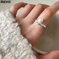 Bao Pearl Ancient Wedding Luxury Pearl Finger Ladies Wedding 2025新品，Jinnikaiji Complex 925 Sterling Silver Simple Overlap Pearl Ring Treasure. 