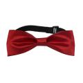 Red Solid Neck Bow Tie For Men. 