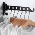 Portable Wall Mounted Folding Drying Rack Clothes Hook Clothesline Clothes Rack Simple Clothes Hanger Laundry Airer Dryer Drying Rack Indoor and Outdoor. 