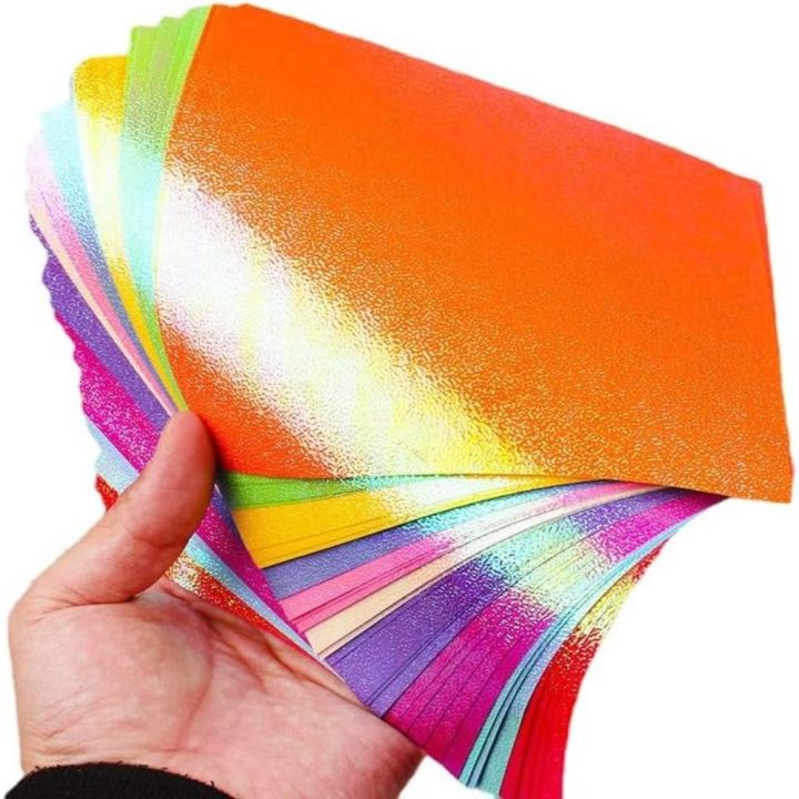 Origami star Colored origami Rainbow paper Thick card Flash paper Glossy paper Birthday party decoration
